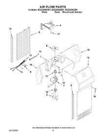 09 - Air Flow Parts parts for Maytag Refrigerator MCD2358WEB01 from AppliancePartsPros.com
