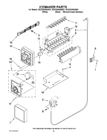 12 - Icemaker Parts parts for Maytag Refrigerator MCD2358WEB01 from AppliancePartsPros.com