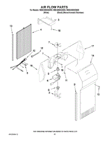09 - Air Flow Parts parts for Maytag Refrigerator MSD2559XEW00 from AppliancePartsPros.com