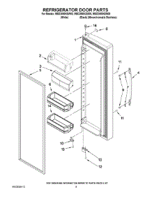 06 - Refrigerator Door Parts parts for Maytag Refrigerator MSD2559XEB00 from AppliancePartsPros.com