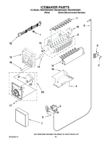 12 - Icemaker Parts parts for Maytag Refrigerator MSD2559XEB00 from AppliancePartsPros.com