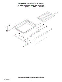 06 - Drawer And Rack Parts parts for Maytag Range MGR8875WW1 from AppliancePartsPros.com