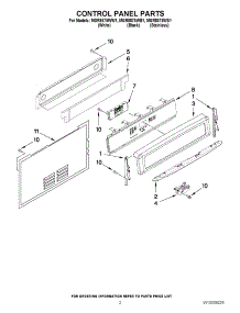 02 - Control Panel Parts parts for Maytag Range MGR8875WB1 from AppliancePartsPros.com