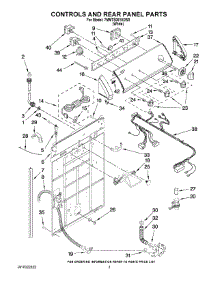 02 - Controls And Rear Panel Parts parts for Maytag Washer 7MMTS0510XW0 from AppliancePartsPros.com