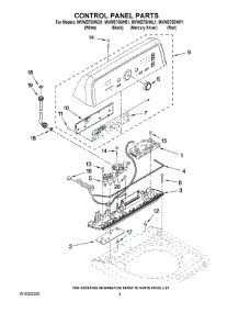 02 - Control Panel Parts parts for Maytag Washer MVWB750WL1 from AppliancePartsPros.com