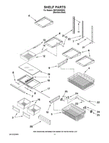 07 - Shelf Parts parts for Maytag Refrigerator MBF2258WES3 from AppliancePartsPros.com