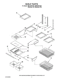 07 - Shelf Parts parts for Maytag Refrigerator MBL2256KES6 from AppliancePartsPros.com