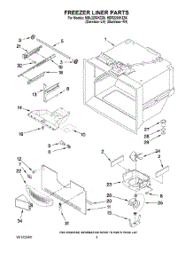 02 - Freezer Liner Parts parts for Maytag Refrigerator MBR2256KES6 from AppliancePartsPros.com