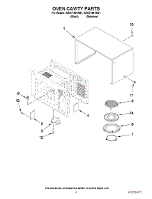 03 - Oven Cavity Parts parts for Maytag Microwave AMC7159TAB1 from AppliancePartsPros.com
