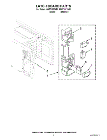 05 - Latch Board Parts parts for Maytag Microwave AMC7159TAS1 from AppliancePartsPros.com