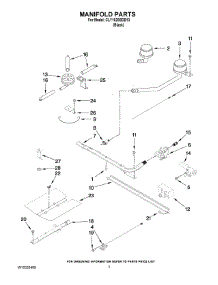 03 - Manifold Parts parts for Maytag Range CLY1620BDB13 from AppliancePartsPros.com