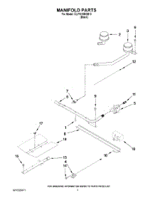 03 - Manifold Parts parts for Maytag Range CLY1610BDB13 from AppliancePartsPros.com