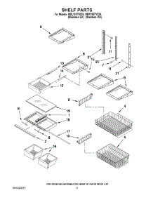 07 - Shelf Parts parts for Maytag Refrigerator MBR1957VES4 from AppliancePartsPros.com