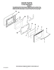 04 - Door Parts parts for Maytag Range MER5752BAS17 from AppliancePartsPros.com