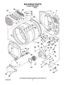 03 - Bulkhead Parts parts for Maytag Dryer MGDX550XW0 from AppliancePartsPros.com