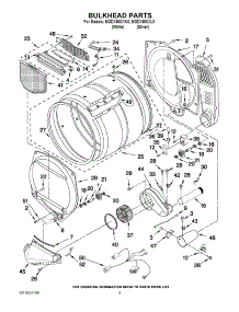 03 - Bulkhead Parts parts for Maytag Dryer MGDX600XW0 from AppliancePartsPros.com