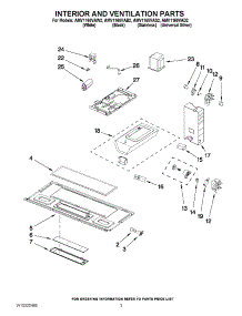 03 - Interior And Ventilation Parts parts for Maytag Microwave AMV1160VAW2 from AppliancePartsPros.com