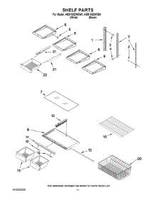 06 - Shelf Parts parts for Maytag Refrigerator ABB192ZWEB0 from AppliancePartsPros.com