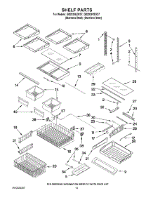07 - Shelf Parts parts for Maytag Refrigerator GB2026LEKS7 from AppliancePartsPros.com