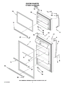 02 - Door Parts parts for Maytag Refrigerator A4TXNWFWW01 from AppliancePartsPros.com