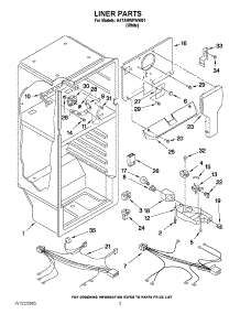 03 - Liner Parts parts for Maytag Refrigerator A4TXNWFWW01 from AppliancePartsPros.com