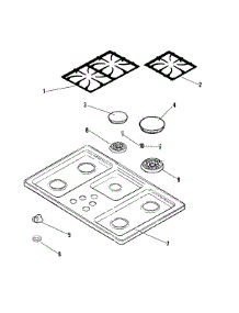 03 - Top Assembly parts for Maytag Cooktop MGC5536BDQ from AppliancePartsPros.com