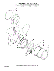 02 - Door And Latch Parts parts for Maytag Washer MHWE450WJ01 from AppliancePartsPros.com