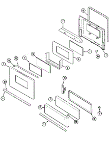 03 - Door / Drawer parts for Maytag Range MGR1320ADW from AppliancePartsPros.com