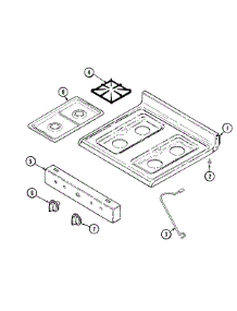 06 - Top Assembly parts for Maytag Range MGR1320ADW from AppliancePartsPros.com