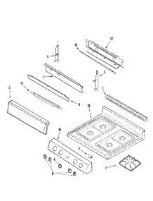 02 - Control Panel / Top Assembly parts for Maytag Range MGR4220ADW from AppliancePartsPros.com