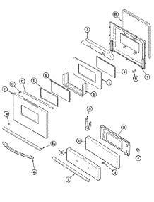 03 - Door / Drawer parts for Maytag Range MGR4410BDW from AppliancePartsPros.com