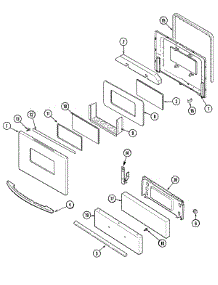 03 - Door / Drawer parts for Maytag Range MGR4411BDW from AppliancePartsPros.com