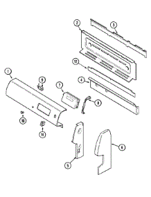 02 - Control Panel (Bda, Bdw) parts for Maytag Range MGR4450BDA from AppliancePartsPros.com