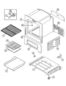 05 - Oven / Base parts for Maytag Range MGR4450BDQ from AppliancePartsPros.com