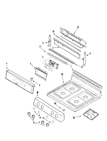 02 - Control Panel / Top Assembly parts for Maytag Range MGR4451ADS from AppliancePartsPros.com