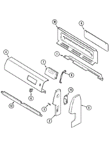 02 - Control Panel parts for Maytag Range MGR4770ADH from AppliancePartsPros.com