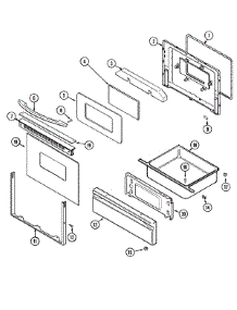 03 - Door / Drawer parts for Maytag Range MGR4770ADW from AppliancePartsPros.com