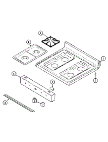 06 - Top Assembly parts for Maytag Range MGR4770ADW from AppliancePartsPros.com