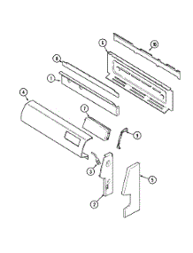 02 - Control Panel parts for Maytag Range MGR5510ADH from AppliancePartsPros.com