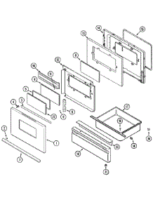 03 - Door / Drawer (Adw) parts for Maytag Range MGR5710ADW from AppliancePartsPros.com