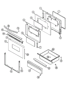 03 - Door / Drawer parts for Maytag Range MGR5721BDW from AppliancePartsPros.com