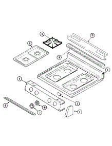 06 - Top Assembly (Ada, Adh, Adl, Adq, Adw) parts for Maytag Range MGR5729ADQ from AppliancePartsPros.com