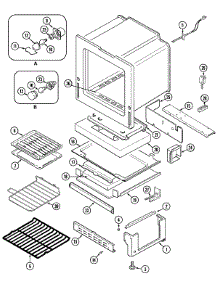 05 - Oven / Base parts for Maytag Range MGR5745ADA from AppliancePartsPros.com