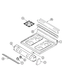 06 - Top Assembly parts for Maytag Range MGR5750BDQ from AppliancePartsPros.com