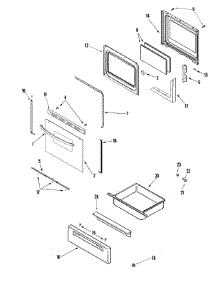 03 - Door / Drawer parts for Maytag Range MGR5751BDB from AppliancePartsPros.com