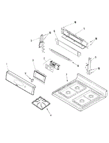 03 - Control Panel / Top Assembly parts for Maytag Range MGR5754QDQ from AppliancePartsPros.com