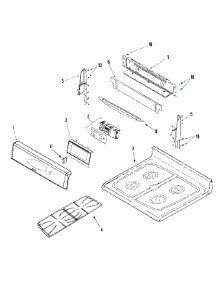 03 - Control Panel / Top Assembly parts for Maytag Range MGR5765QDW from AppliancePartsPros.com