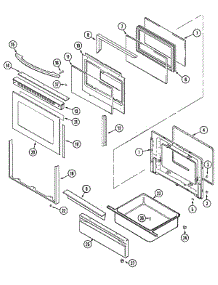 03 - Door / Drawer parts for Maytag Range MGR5770ADA from AppliancePartsPros.com