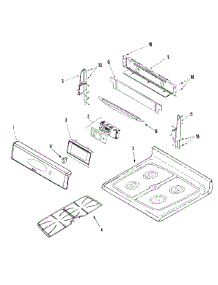 03 - Control Panel / Top Assembly parts for Maytag Range MGR5775QDS from AppliancePartsPros.com
