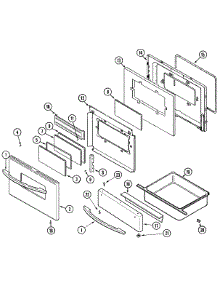 03 - Door / Warming Drawer (Stl) parts for Maytag Range MGR5780BDS from AppliancePartsPros.com